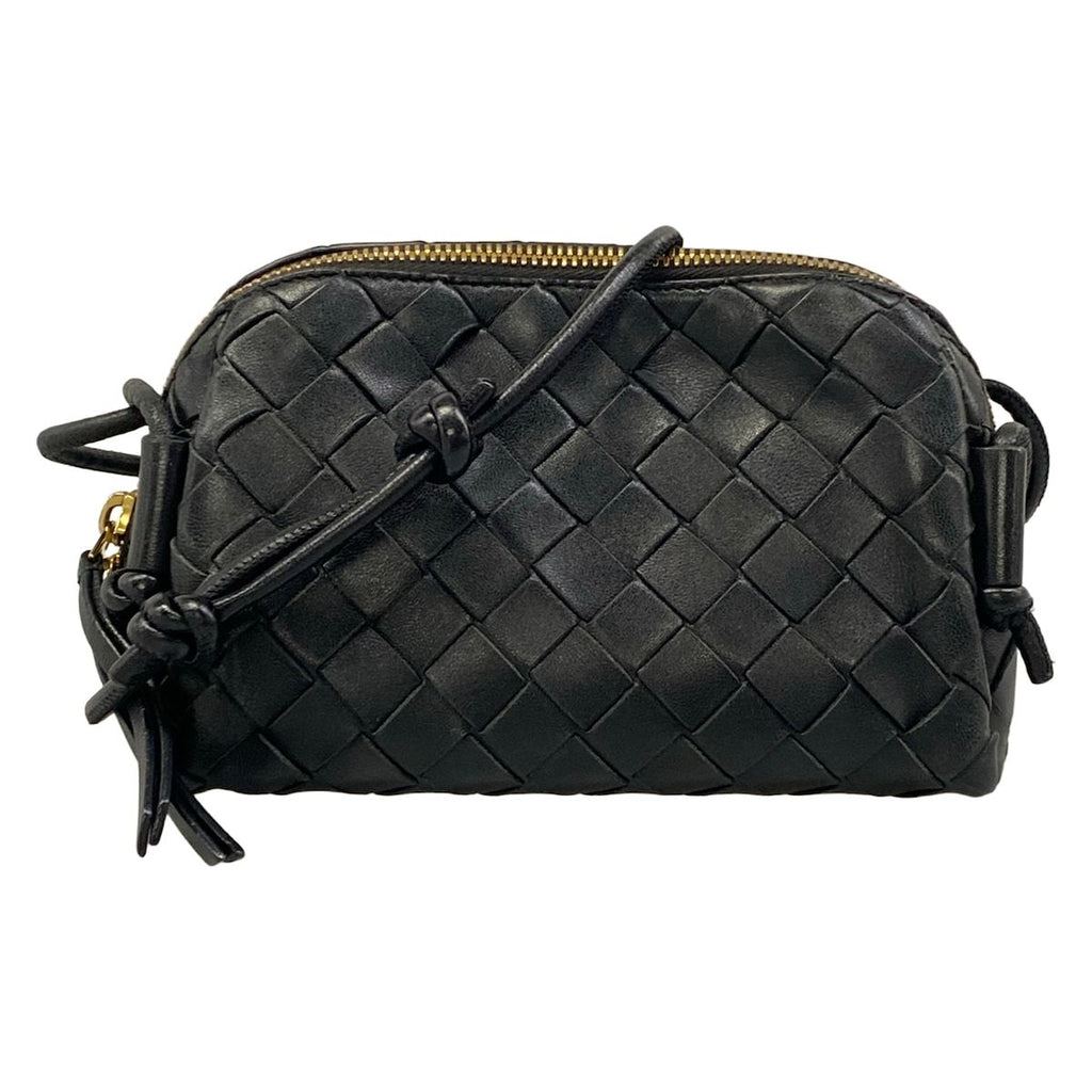 Bottega Veneta Shoulder Bag Mini Loop Black Leather
