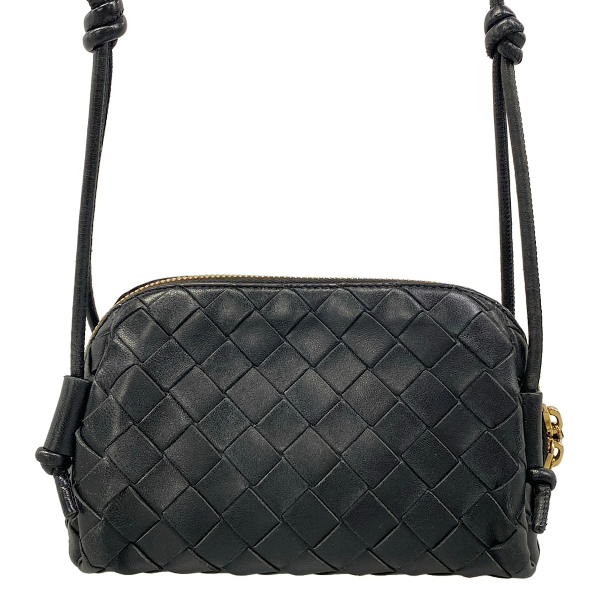 Bottega Veneta Shoulder Bag Mini Loop Black Leather — view 3