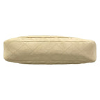 Chanel Shoulder Bag Quilted Ivory Logo Light Boutique Lambskin — view 5