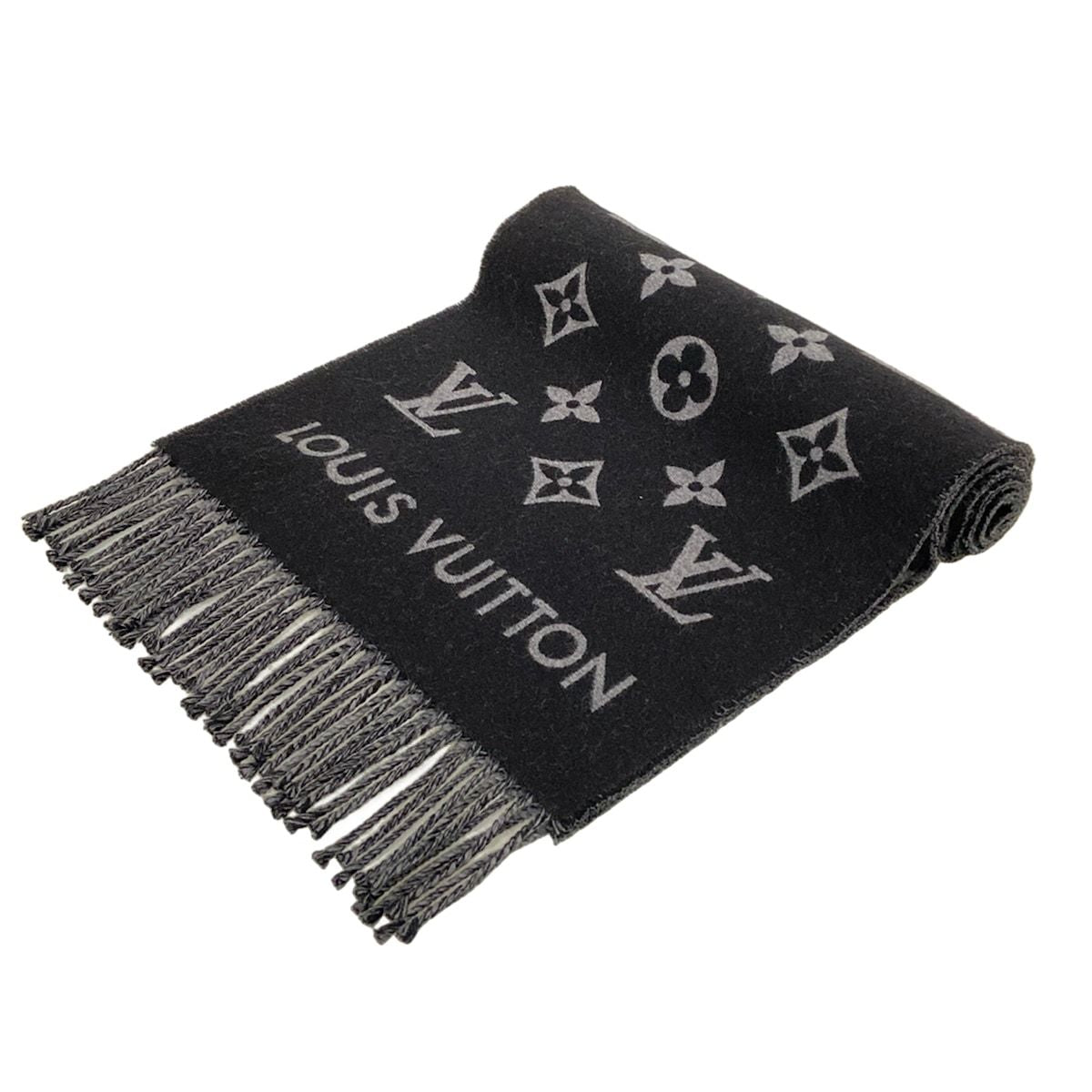 Louis Vuitton Scarf All About Monogram Noir Wool