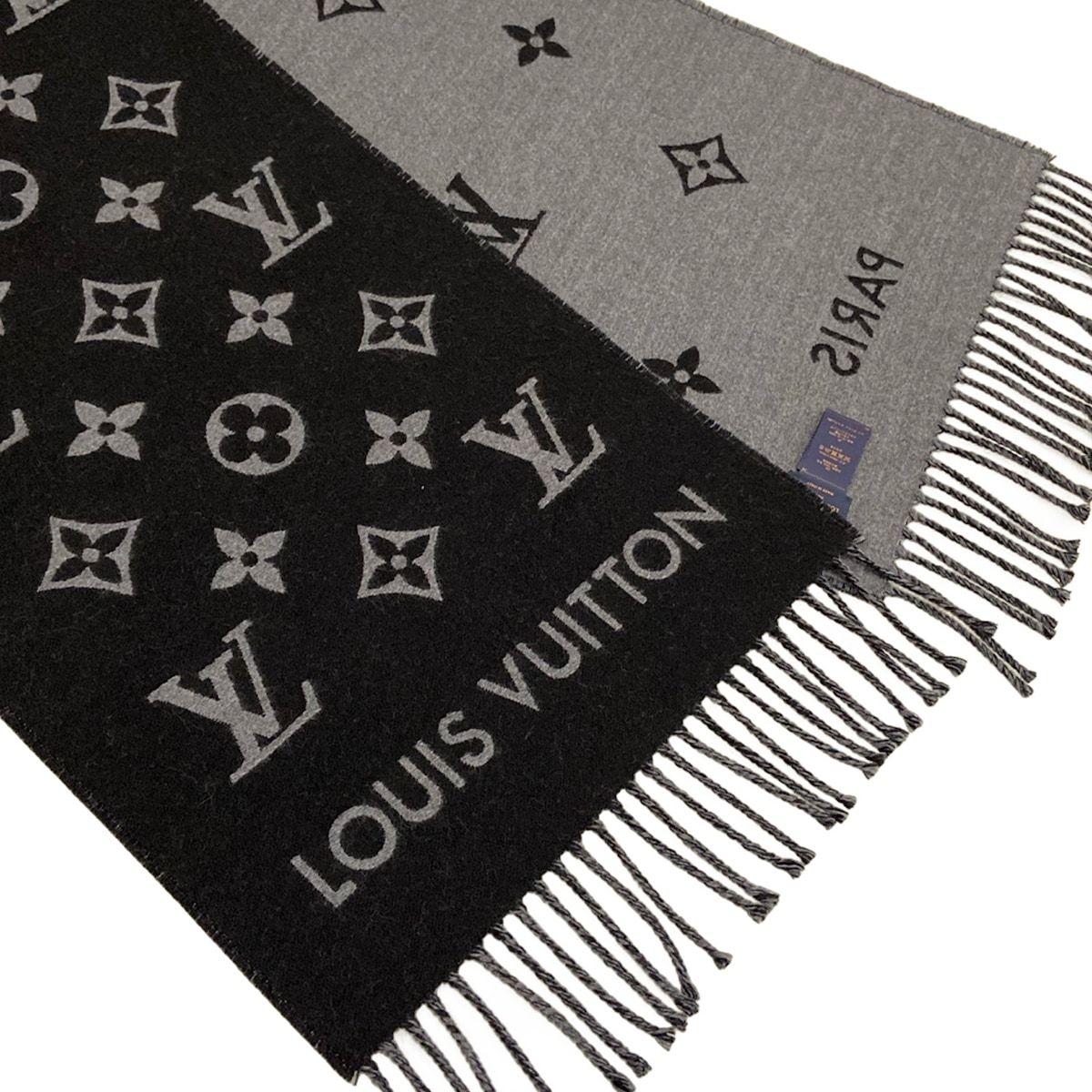 Louis Vuitton Scarf All About Monogram Noir Wool — view 4