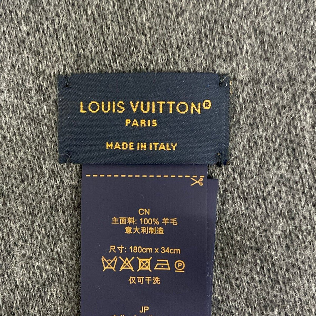 Louis Vuitton Scarf All About Monogram Noir Wool — view 2