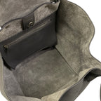 Celine Shoulder Bag Big Small with Long Strap Gray 2-Way — view 7