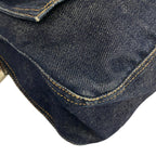 Fendi Handbag Mamma Bucket Blue Leather — view 6