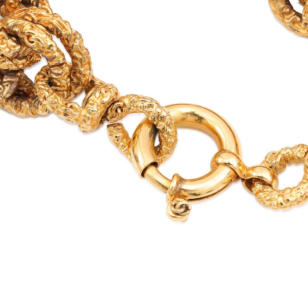 Chanel Bracelet CC Logo Lava Motif 93A — view 5