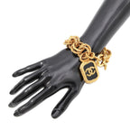 Chanel Bracelet CC Logo Lava Motif 93A — view 4