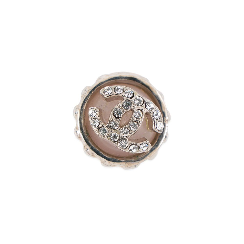 Chanel Brooch Rhinestone 02C Pin Badge
