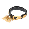 Chanel Belt Charm CC Logo Leather 96P Black Keychain
