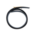 Hermes Belt Yachting Chaine D'ancre Black Bleu Nuit Silver Swift Togo — view 3