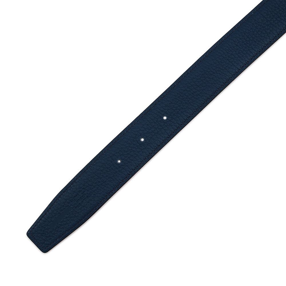 Hermes Belt Yachting Chaine D'ancre Black Bleu Nuit Silver Swift Togo — view 7