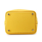Hermes Handbag Picotin Lock PM Jaune Ambre Silver Taurillon Clemence — view 3