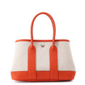 Hermes Tote Neo Garden 23 Party Ecru Capucines Silver Toile