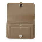 Hermes Wallet Dogon GM Duo Etoupe Silver Togo — view 4
