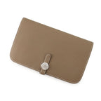 Hermes Wallet Dogon GM Duo Etoupe Silver Togo