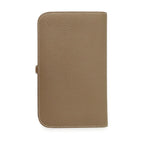 Hermes Wallet Dogon GM Duo Etoupe Silver Togo — view 3