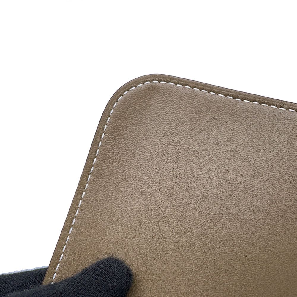 Hermes Wallet Dogon GM Duo Etoupe Silver Togo — view 8
