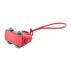 Hermes Bag Charm Bolide on Wheels Rose Vert Vertigo Silver Chevre Mysore — view 2