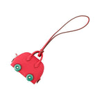 Hermes Bag Charm Bolide on Wheels Rose Vert Vertigo Silver Chevre Mysore