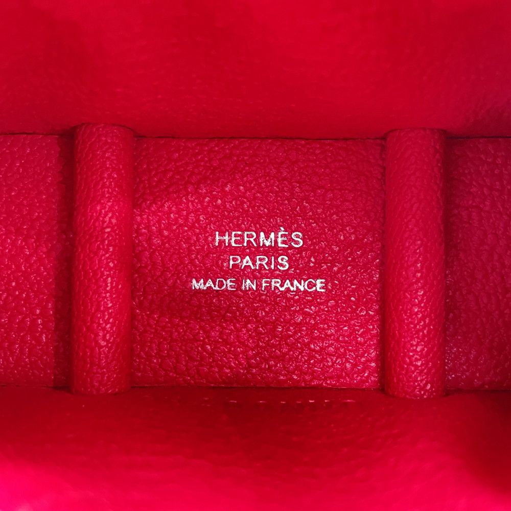 Hermes Bag Charm Bolide on Wheels Rose Vert Vertigo Silver Chevre Mysore — view 7