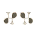 Hermes Earrings Col H Gray Silver Swift