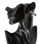 Hermes Earrings Col H Gray Silver Swift — view 4