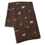 Louis Vuitton Shawl LV the Darjeeling Limited Damier Wool Scarf