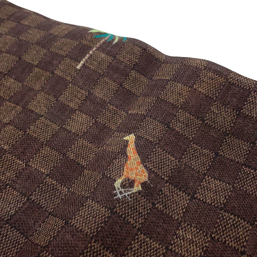 Louis Vuitton Shawl LV the Darjeeling Limited Damier Wool Scarf — view 4