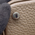 Hermes Handbag Picotin Lock PM Etoupe Silver Taurillon Clemence — view 8
