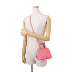 Hermes Bolide 1923 Mini Rose Azalea Silver Chevre Mysore 2-Way Handbag — view 5