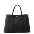 Hermes Tote Garden Party TPM Black Silver Togo