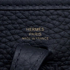 Hermes Shoulder Bag Evelyne TPM 111 Amazon Black Gold Taurillon Clemence — view 5