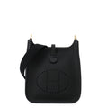Hermes Shoulder Bag Evelyne TPM 111 Amazon Black Gold Taurillon Clemence
