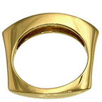 Celine Square Diamond Ring 18k Yellow Gold — view 4