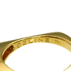 Celine Square Diamond Ring 18k Yellow Gold — view 5
