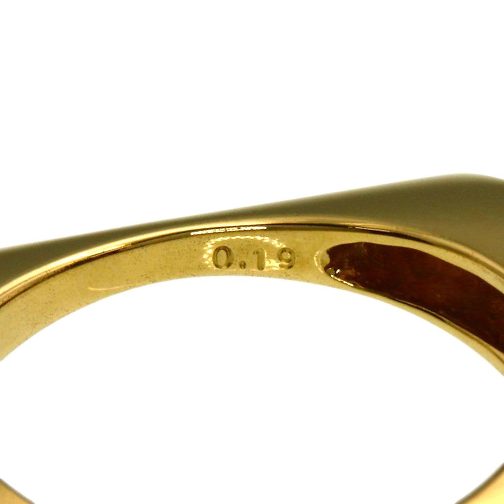 Celine Square Diamond Ring 18k Yellow Gold — view 6