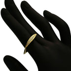 Celine Square Diamond Ring 18k Yellow Gold — view 7