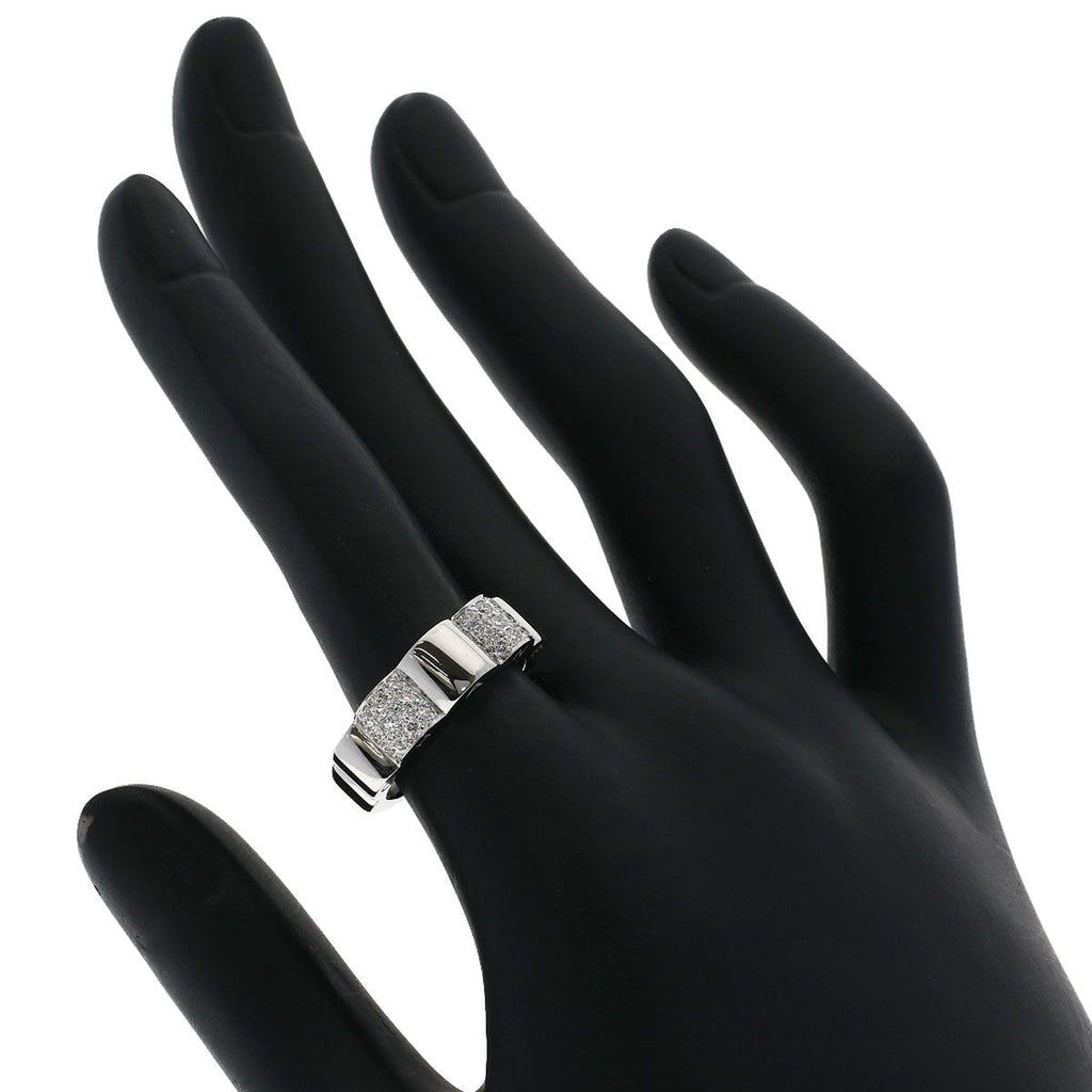 Chanel Pro Field Camellia Diamond 52 Ring 18K White Gold — view 6