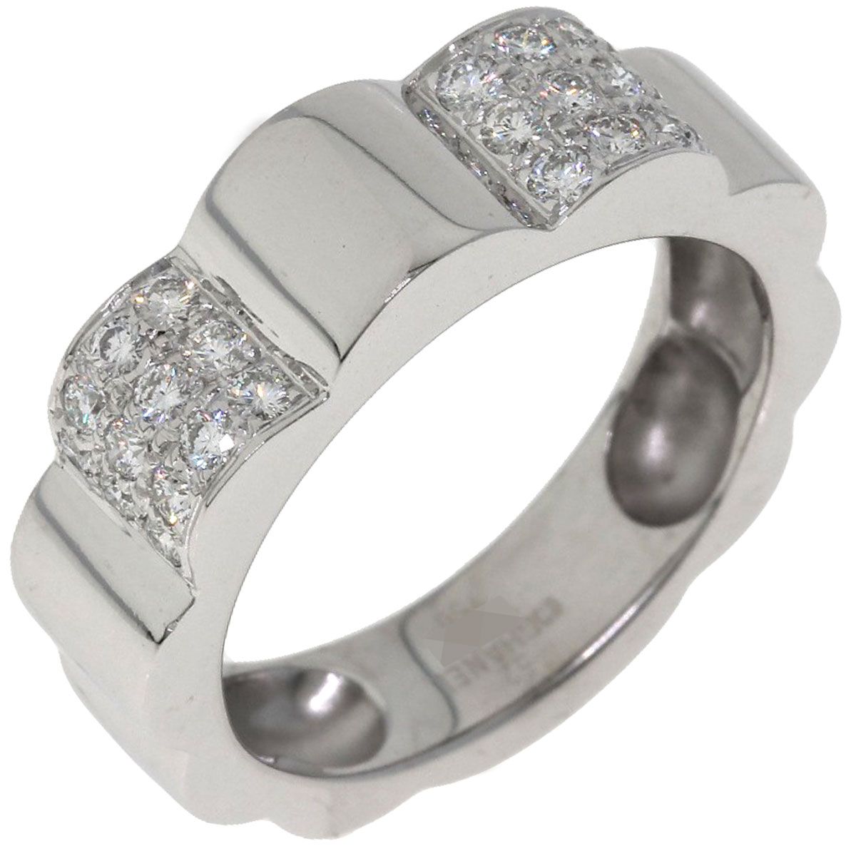 Chanel Pro Field Camellia Diamond 52 Ring 18K White Gold — view 2
