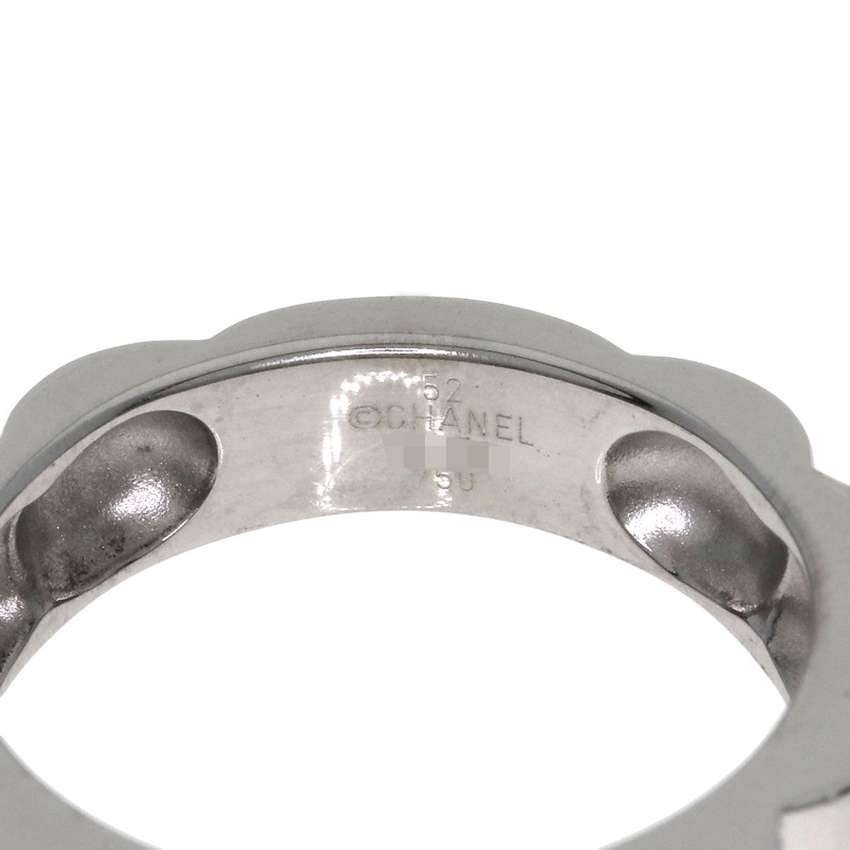 Chanel Pro Field Camellia Diamond 52 Ring 18K White Gold — view 5
