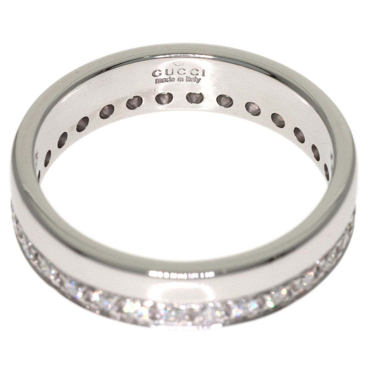 Gucci Full Eternity Diamond Ring 18k White Gold — view 4