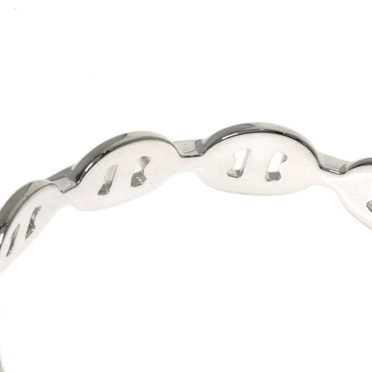 Hermes Chaine D'ancre Enchainee Bangle Bracelet Silver — view 3