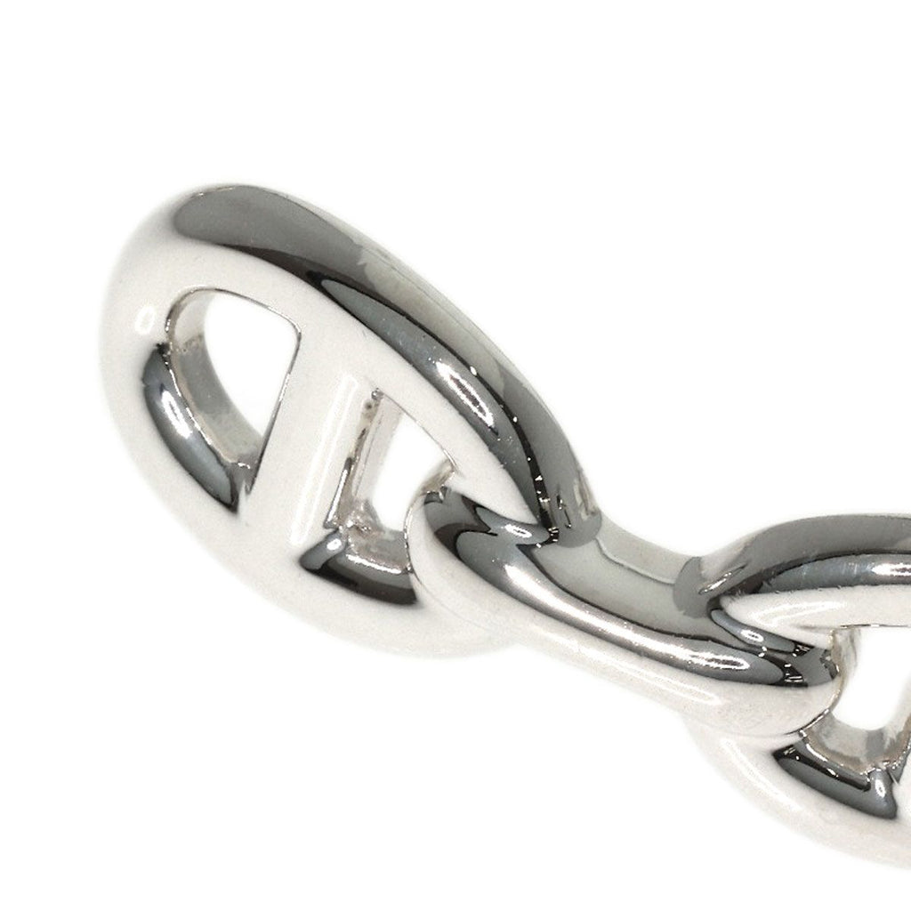Hermes Chaine D'ancre Enchainee Bangle Bracelet Silver — view 6