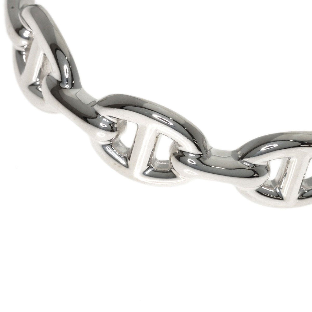 Hermes Chaine D'ancre Enchainee Bangle Bracelet Silver — view 5