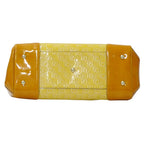 Gucci Mayfair GG Tote Patent Leather Beige Orange Yellow Ribbon Shoulder Bag — view 4