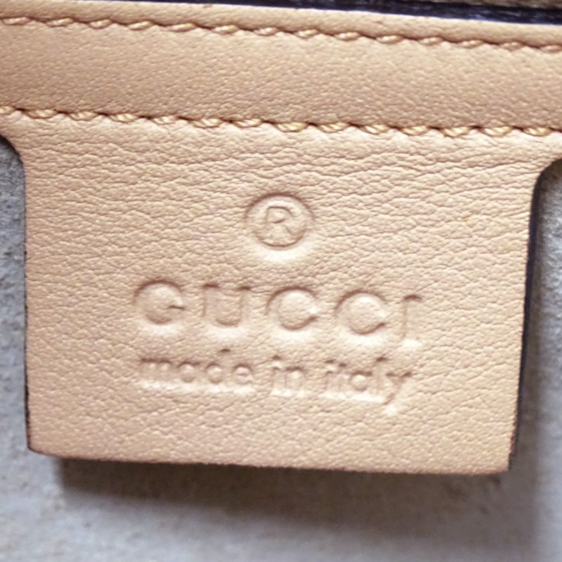 Gucci Mayfair GG Tote Patent Leather Beige Orange Yellow Ribbon Shoulder Bag — view 6