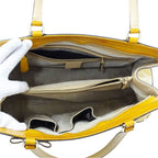 Gucci Mayfair GG Tote Patent Leather Beige Orange Yellow Ribbon Shoulder Bag — view 5