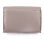 Celine Triomphe Card Case Business Charcoal Gray Leather — view 2