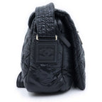 Chanel Coco Cocoon Small Shoulder Bag Black Silver Nylon — view 3