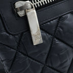 Chanel Coco Cocoon Small Shoulder Bag Black Silver Nylon — view 6