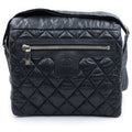 Chanel Coco Cocoon Small Shoulder Bag Black Silver Nylon